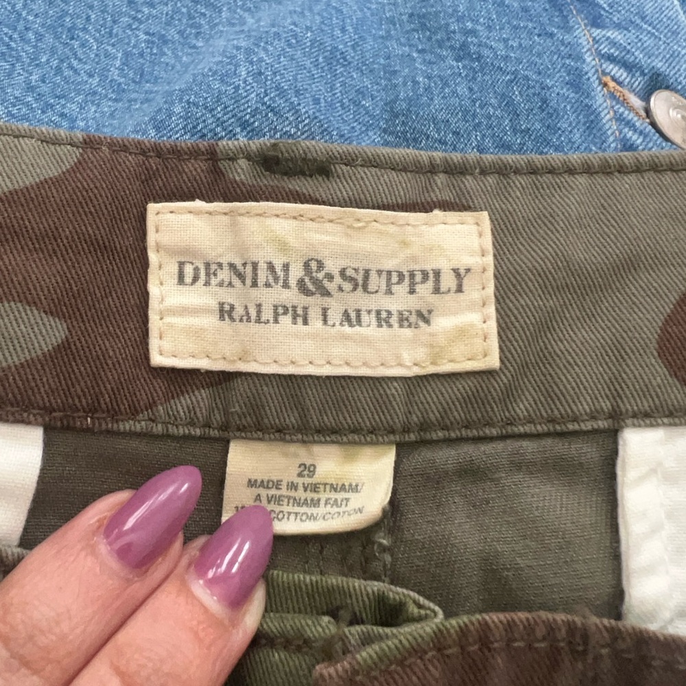 Denim & Supply Ralph Lauren Green Camouflage Pants - Picture 5 of 8